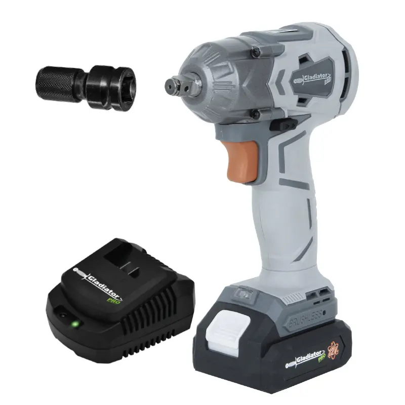 Atornillador de Impacto Brushless 3/8" a 1/4", 160Nm de 12V Gladiator Pro ALIG-1038/12C1 (cargador incluido)
